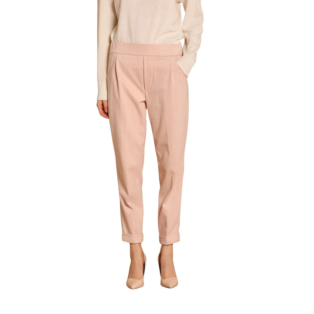 Mason's Chino broek met relaxed fit en Resca patroon Pink Dames