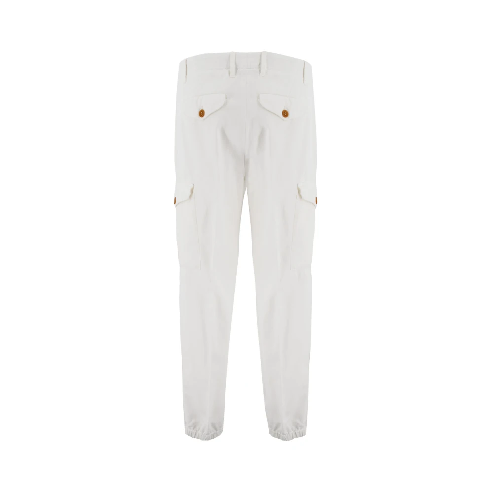 BRUNELLO CUCINELLI Tapered Trousers White Heren