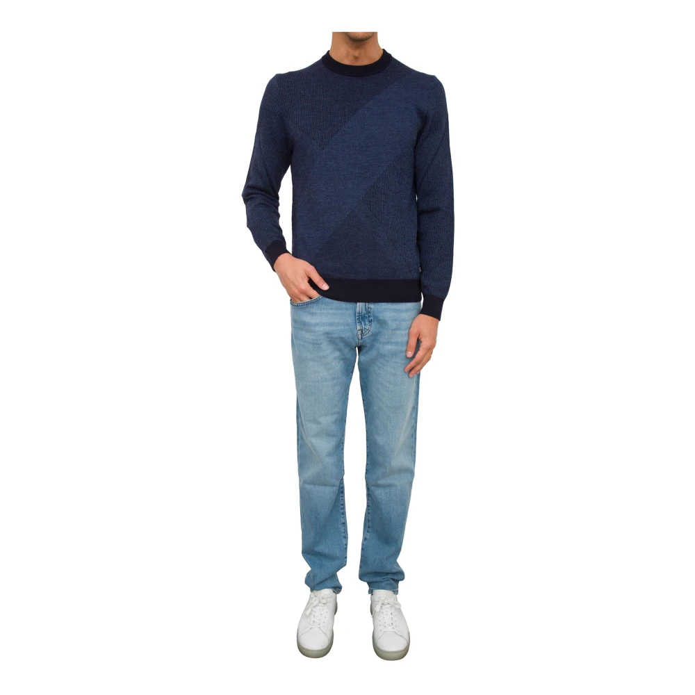 Hugo Boss BLU Gebreide kleding voor Mannen Blue Heren