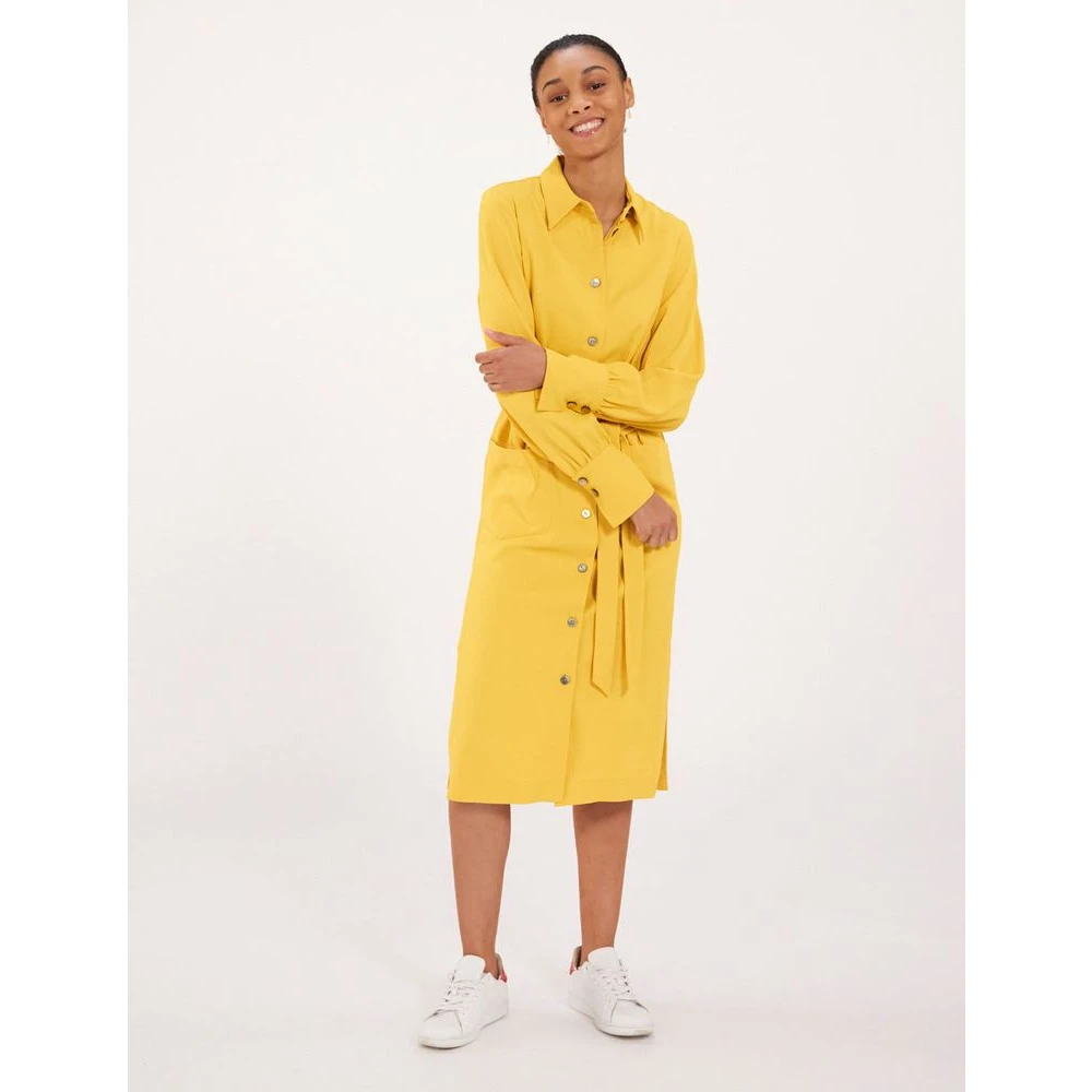 Ines De La Fressange Paris Rosabella Oker Overhemdjurk Yellow Dames