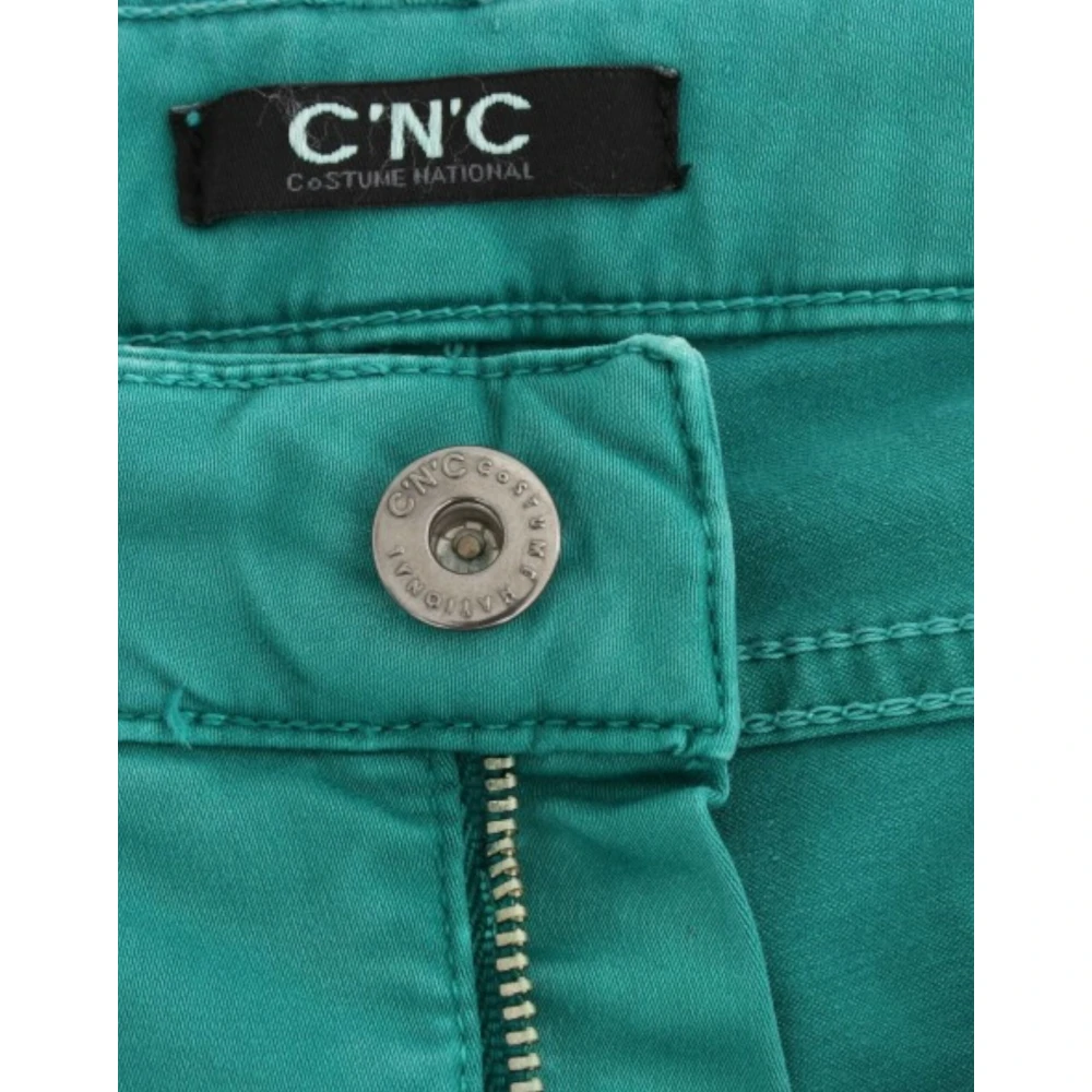 Costume National Groene Straight Leg Jeans Elegant Stijl Green Dames
