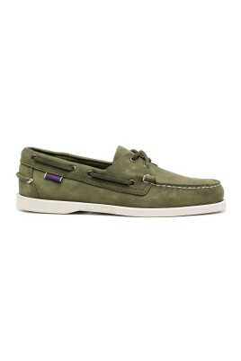 green-flat-moccasin-shoes