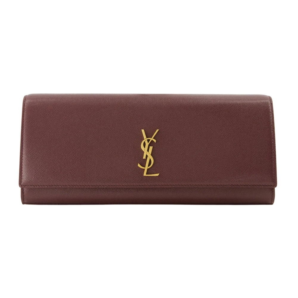 Saint Laurent Women's Red Wallets & Cardholders, One Size, La Pochette Kate Clutch