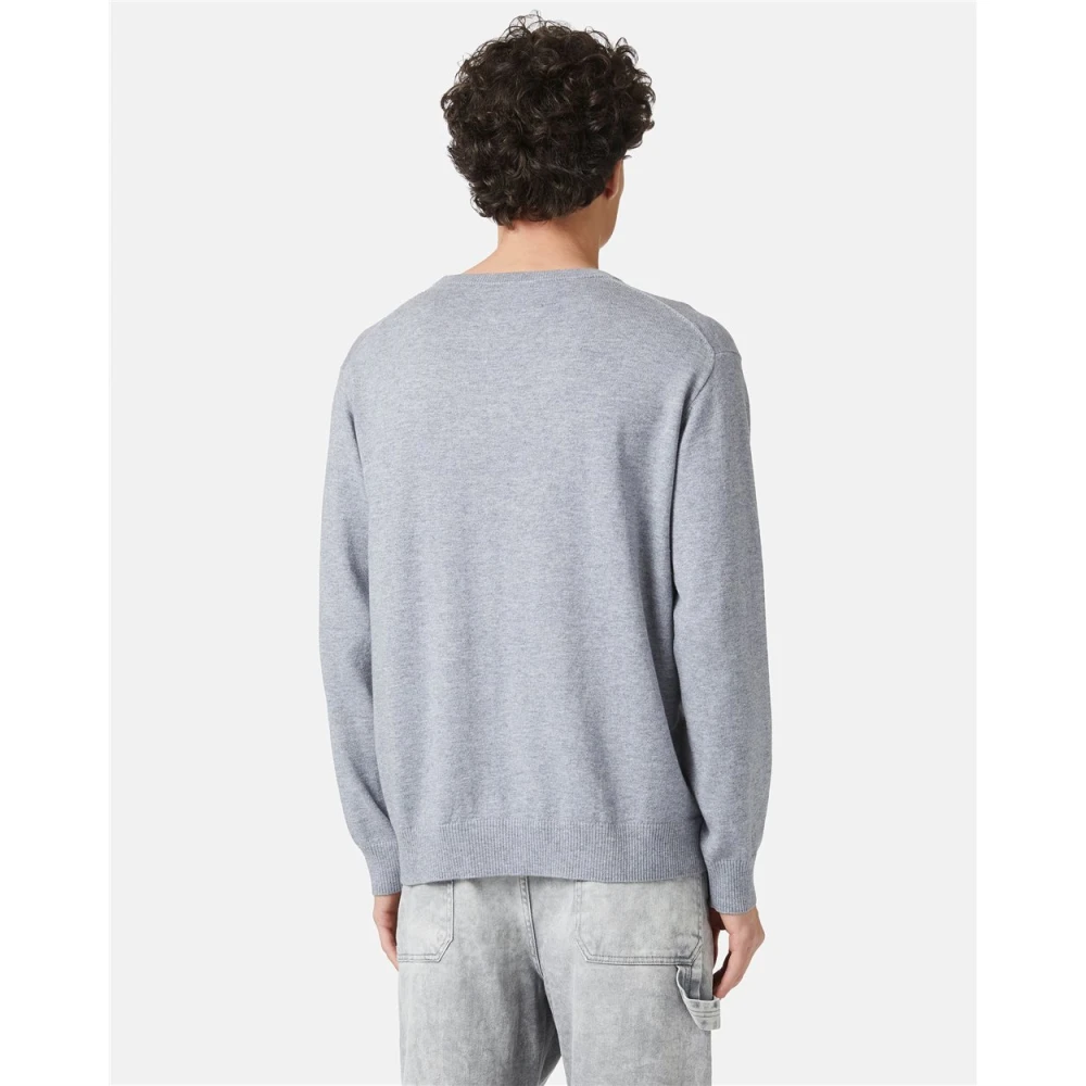 Iceberg Wollen trui met logo Gray Heren
