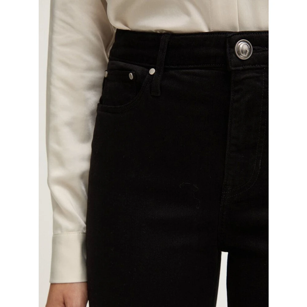 Guess Zwarte Flare High Waist Jeans Black Dames