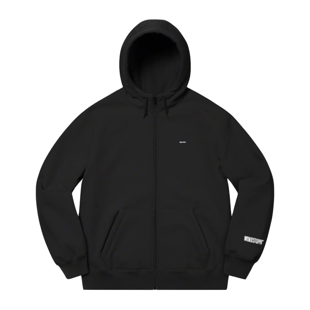 Supreme Zwarte Windstopper Rits Hoodie Black Heren