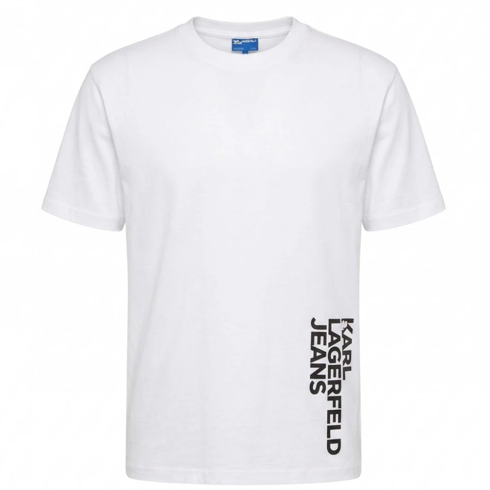 Karl Lagerfeld Jeans Herren Regular Vertical Logo T-Shirt - Bild 2