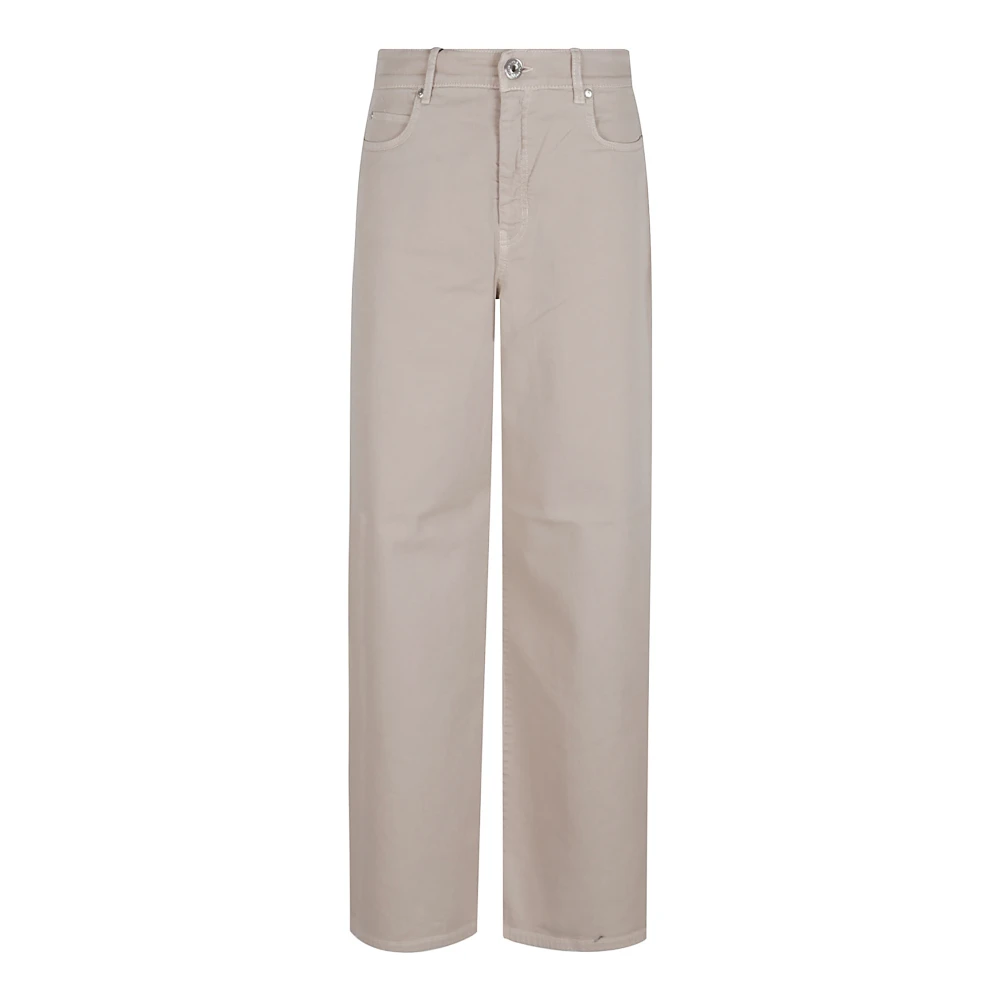 Max Mara Weekend Neutrale Crop Jeans voor Vrouwen Beige Dames