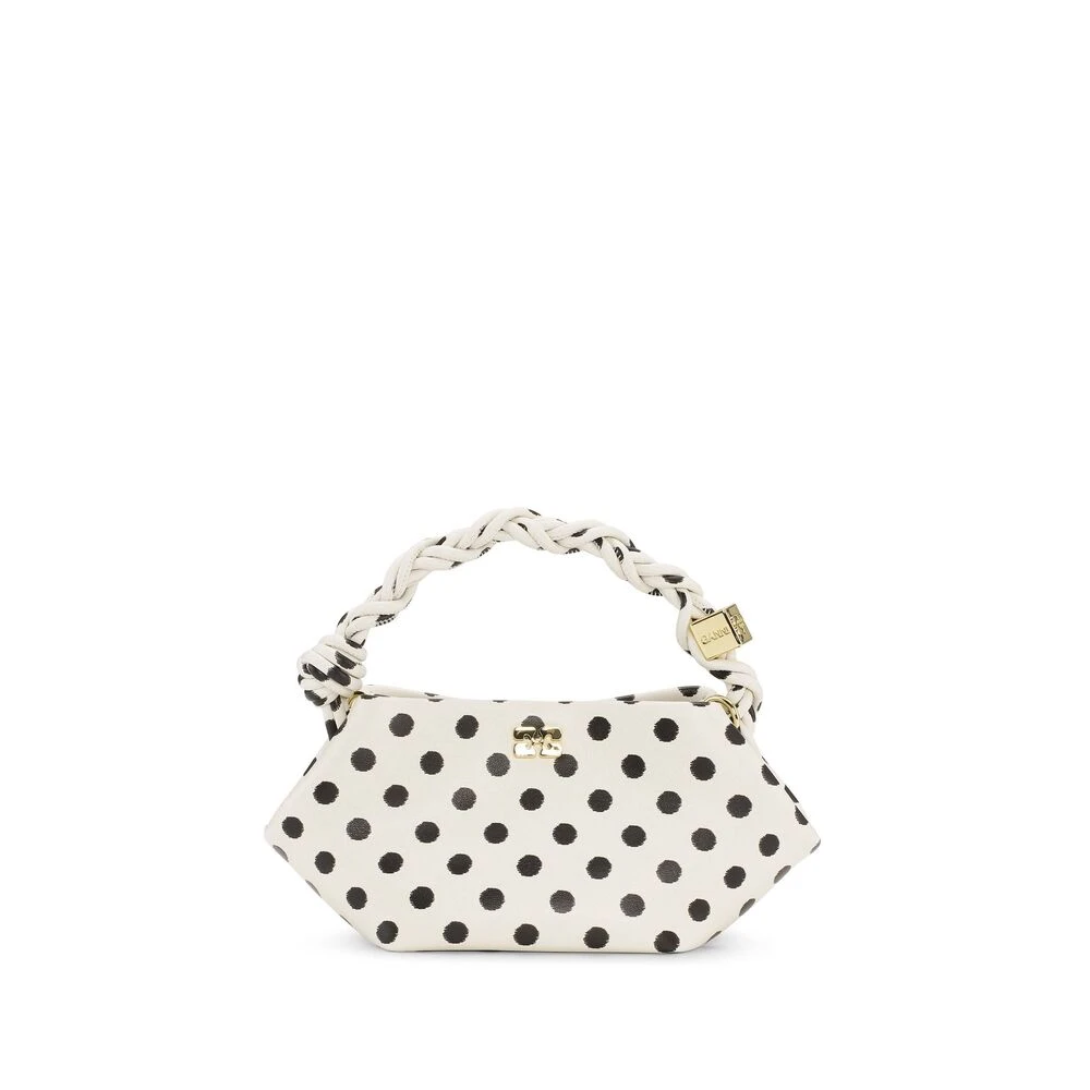 Ganni Witte Draaigreep Schoudertas Multicolor Dames