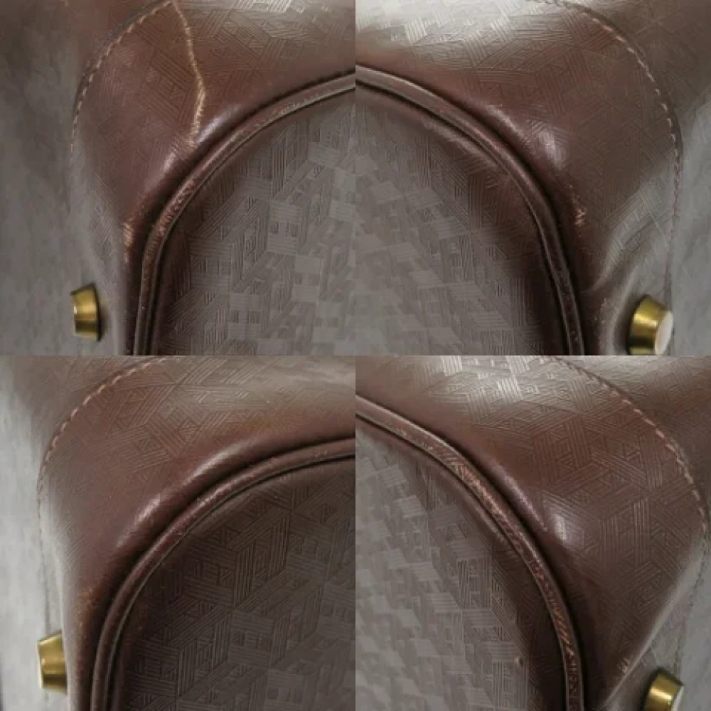 Hermès Vintage Pre-owned Leather travel-bags Brown Dames