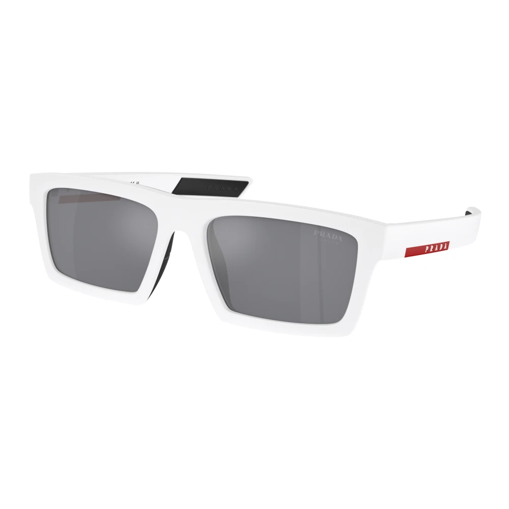 Prada Men's White Sunglasses, 58 Mm, Linea Rossa Ps 02Zsu