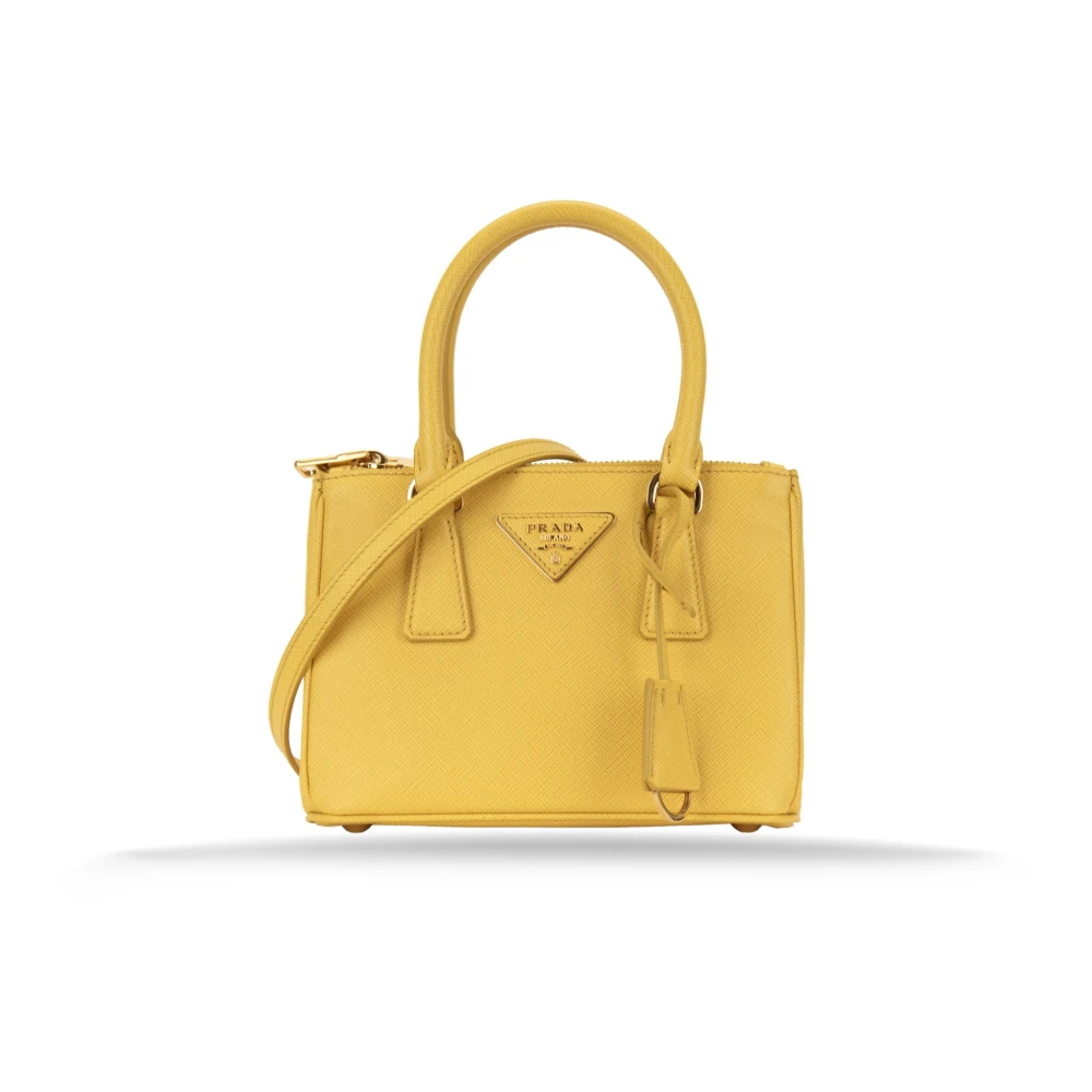 Prada Yellow Handbags, Female, One Size, Shoulder Bag