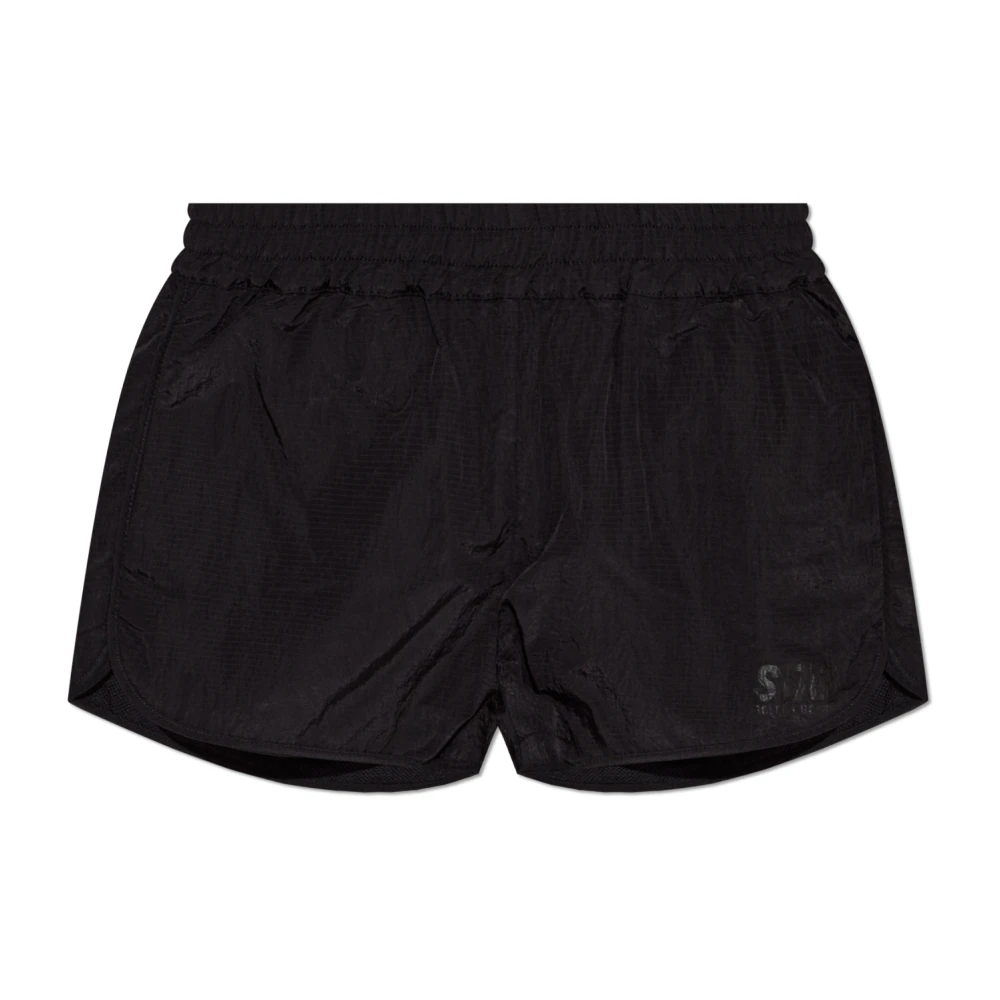 Golden Goose Logo shorts Black Dames
