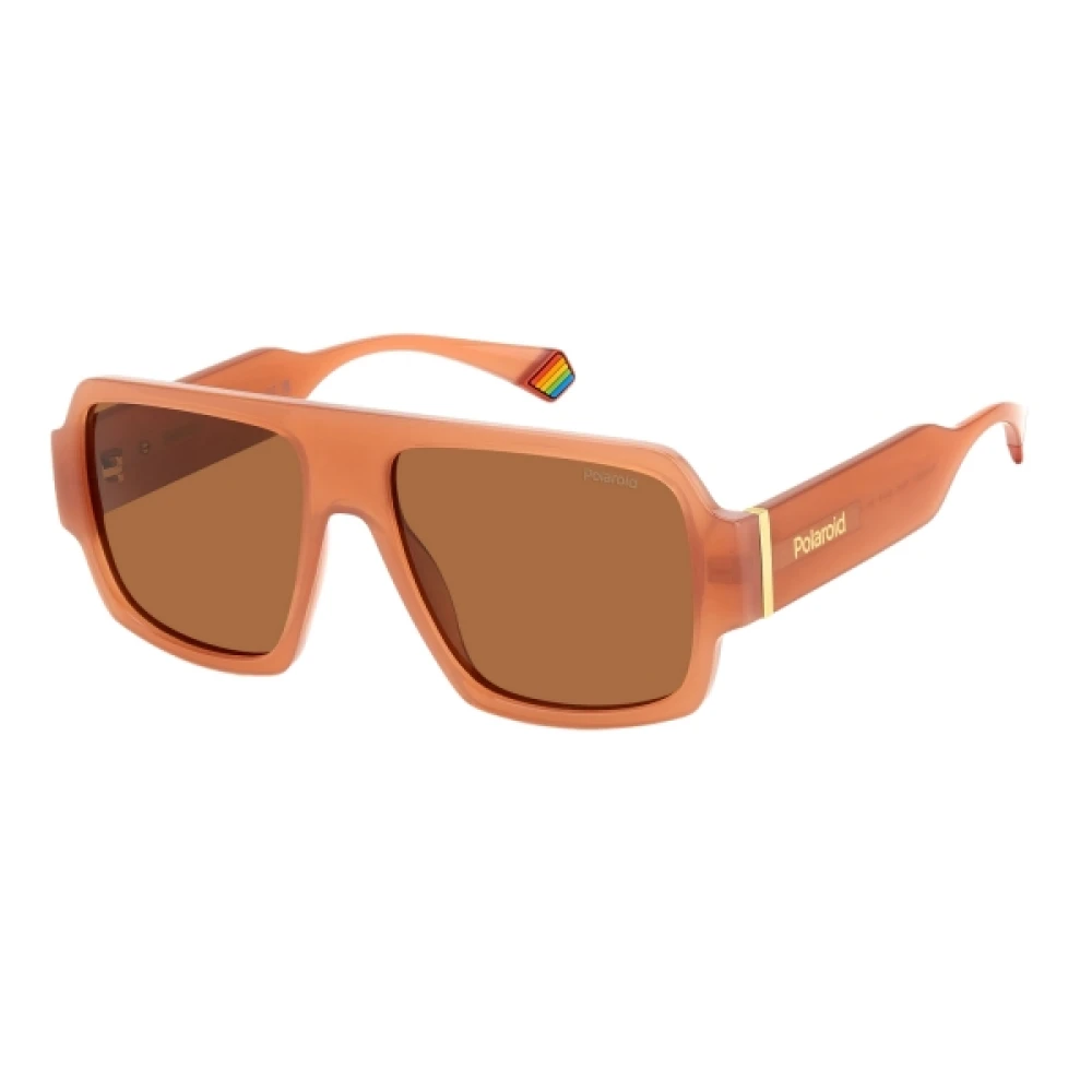 Polaroid Unisex Peach Resin Sunglasses