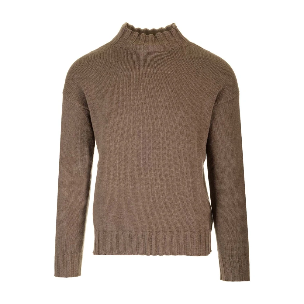 Tagliatore Homme Marron - Bicolor Sweater - Pulls - Brun - Taille: 2XL