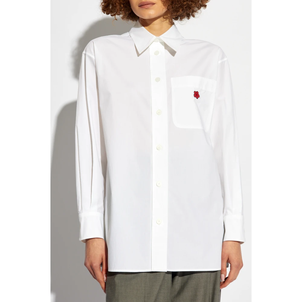 Kenzo Overhemd met een zak White Dames