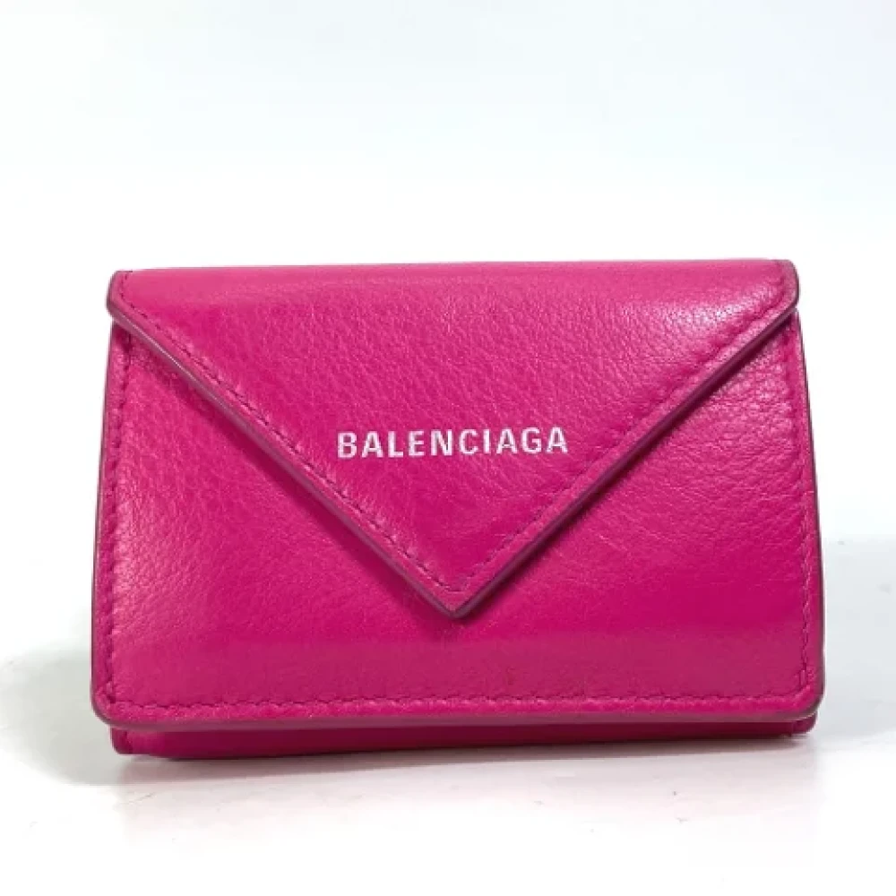 Balenciaga Vintage Pre-owned Leather wallets Pink Dames