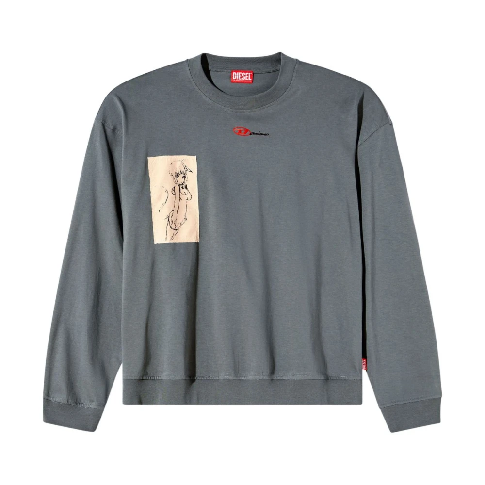 Diesel Stijlvolle Sweaters Collectie Blue Heren