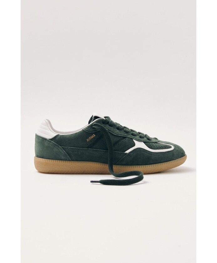 sneakers-en-cuir-vert-foret