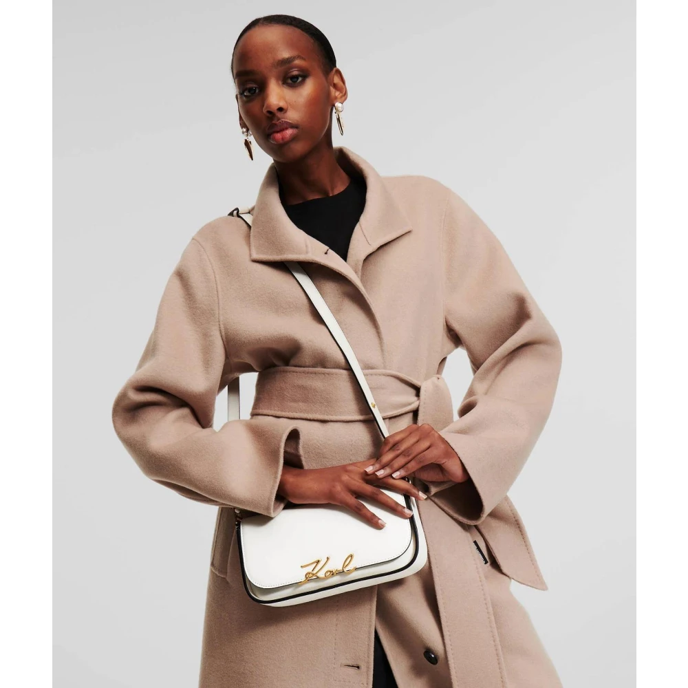 Karl Lagerfeld Stijlvolle Crossbody Handtas Beige Dames