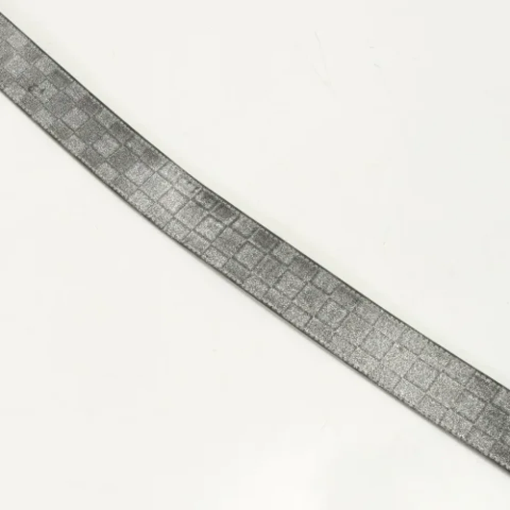 Louis Vuitton Vintage Pre-owned Leather belts Gray Heren