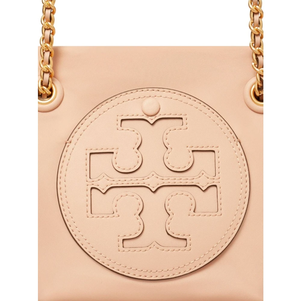 TORY BURCH Roze Nylon Schoudertas met Rits Pink Dames