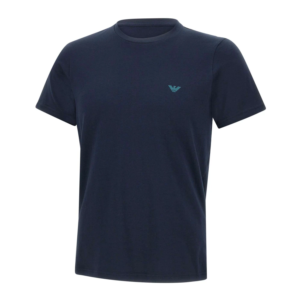 Emporio Armani Heren Stretch Katoenen T-Shirts Set Blue Heren
