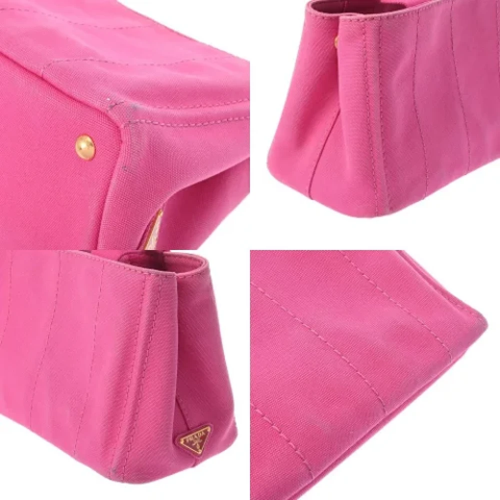 Prada Vintage Pre-owned Canvas prada-bags Pink Dames