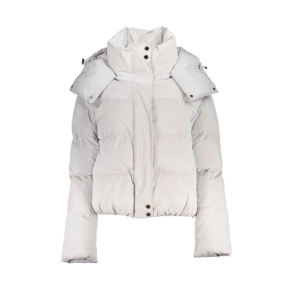 Patrizia Pepe Femme Blanc Vestes, Taille: 40 Fr Veste À Manches Longues Avec Capuche Amovible