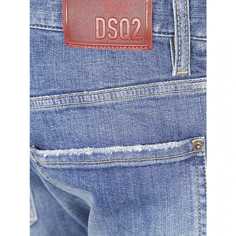 Dsquared2 Navy Blue Twist Jeans Blue Heren