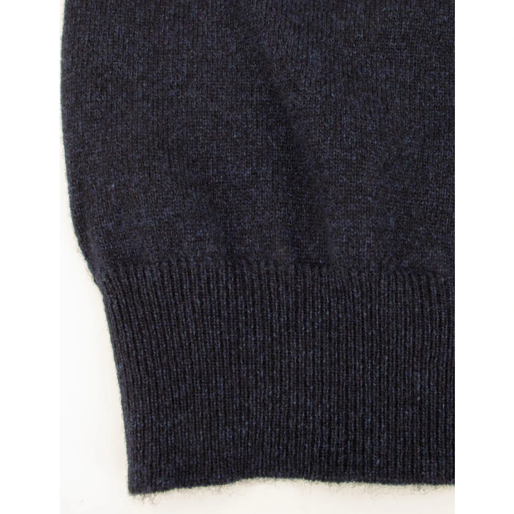 Fedeli Elegant Crew Neck Sweater Black Heren