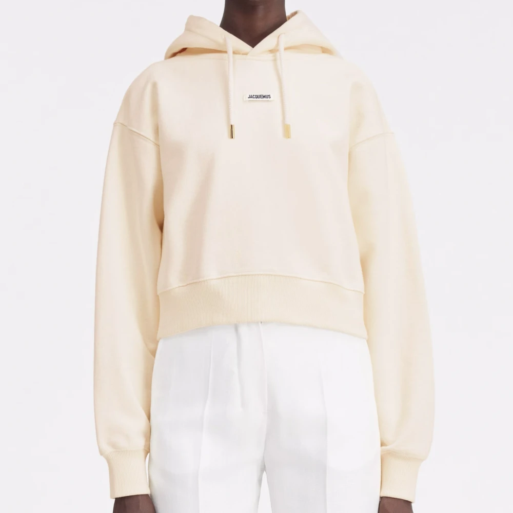Jacquemus Beige Hoodie Gros Grain Beige Dames