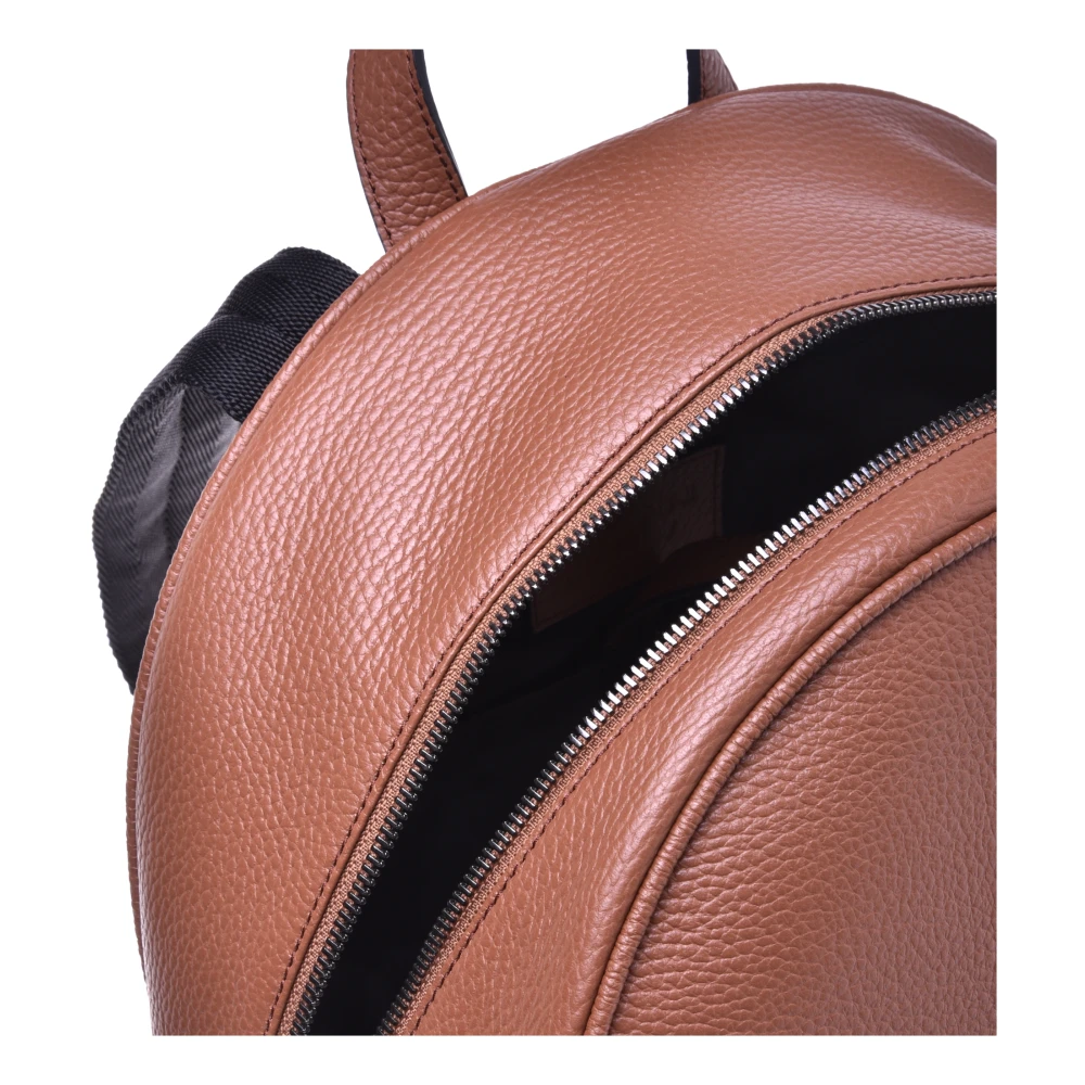 Baldinini Backpack in tumbled leather Brown Heren