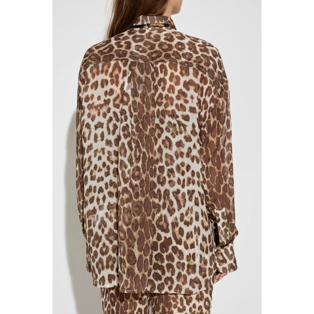 Zimmermann Dierenprint Shirt Brown Dames