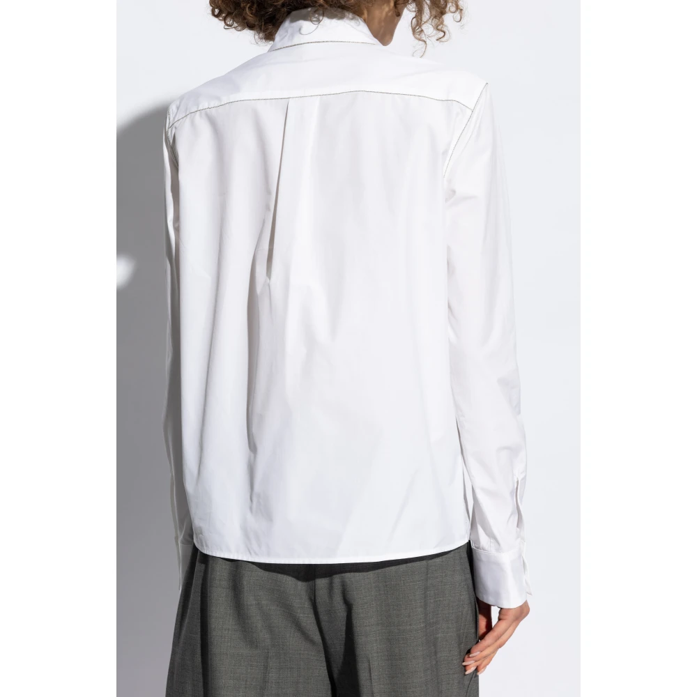 Fabiana Filippi Shirt met versiering White Dames