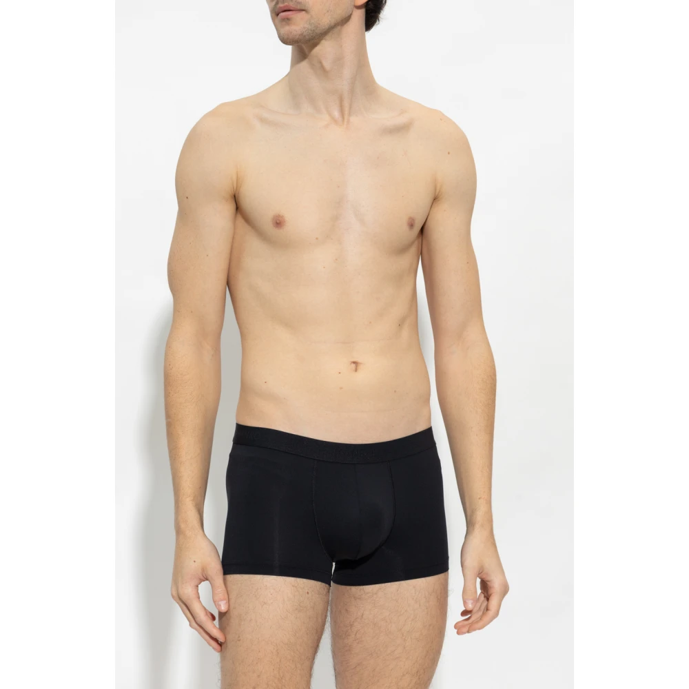 Hanro Boxershorts met logo Black Heren