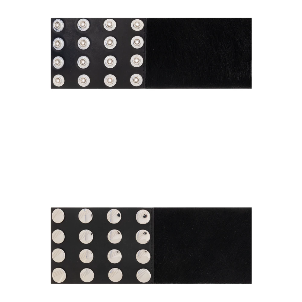 The Attico Leren riem Black Dames