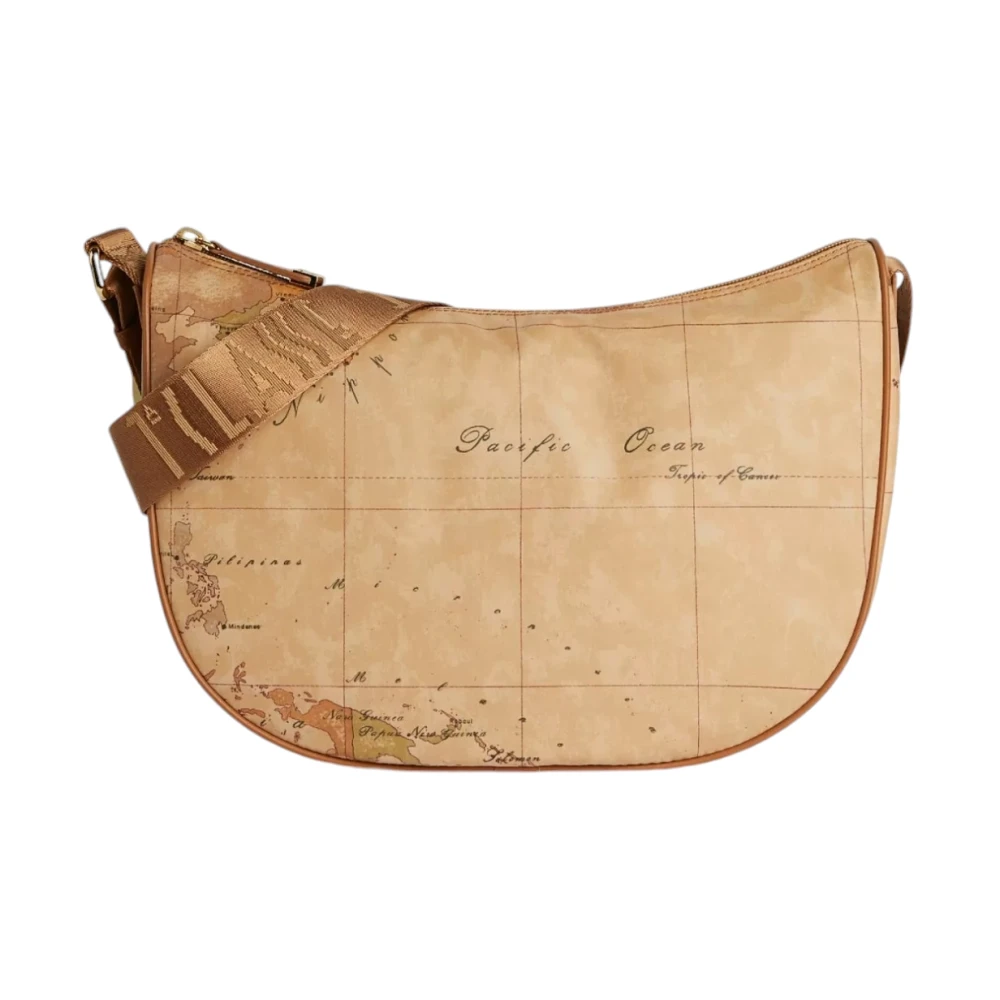 Alviero Martini 1a Classe Beige Geo Soft Schoudertas Beige Dames