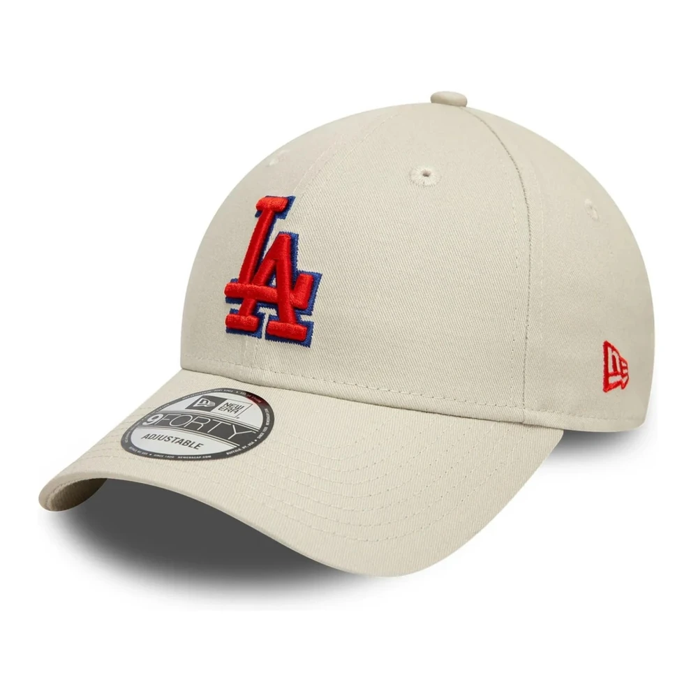 new era Beige Dodgers Side Patch Cap Beige Heren