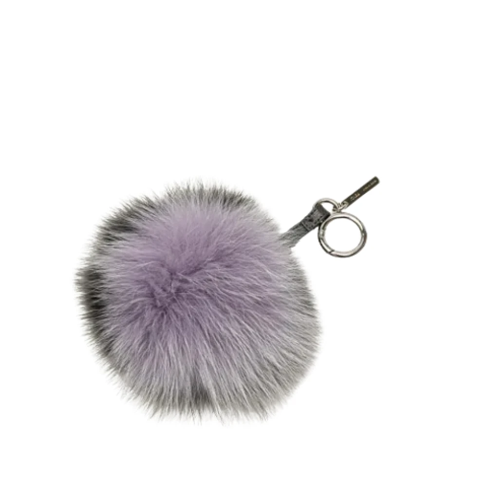 Fendi Vintage Pre-owned Fur key-holders Purple Dames