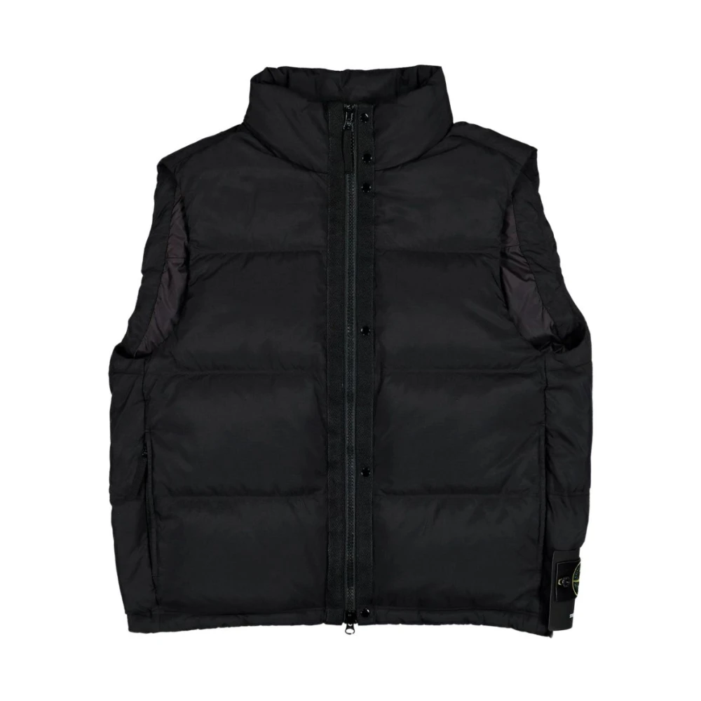 Stone Island Seamless Tunnel Down Gilet - Male - Waistcoats - Black - M - Jackets