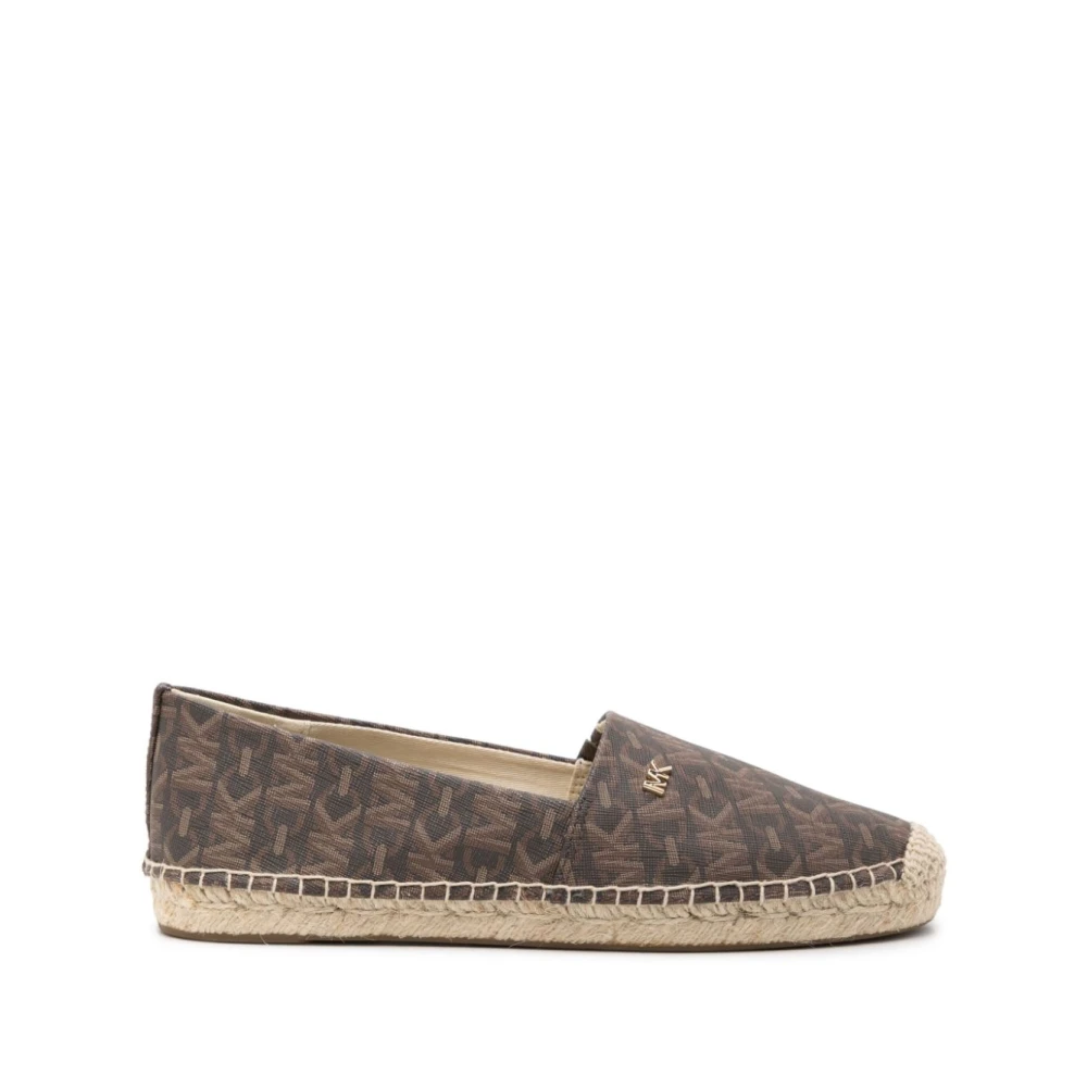 Michael Kors Bruna Slip-On Skor med Kornig Textur Brown, Dam