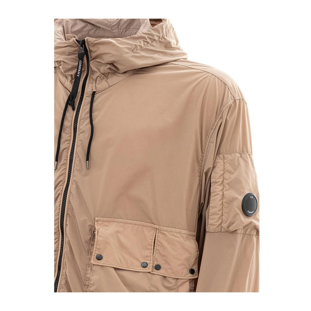 C.P. Company Beige Goggle Jas voor Mannen Beige Heren