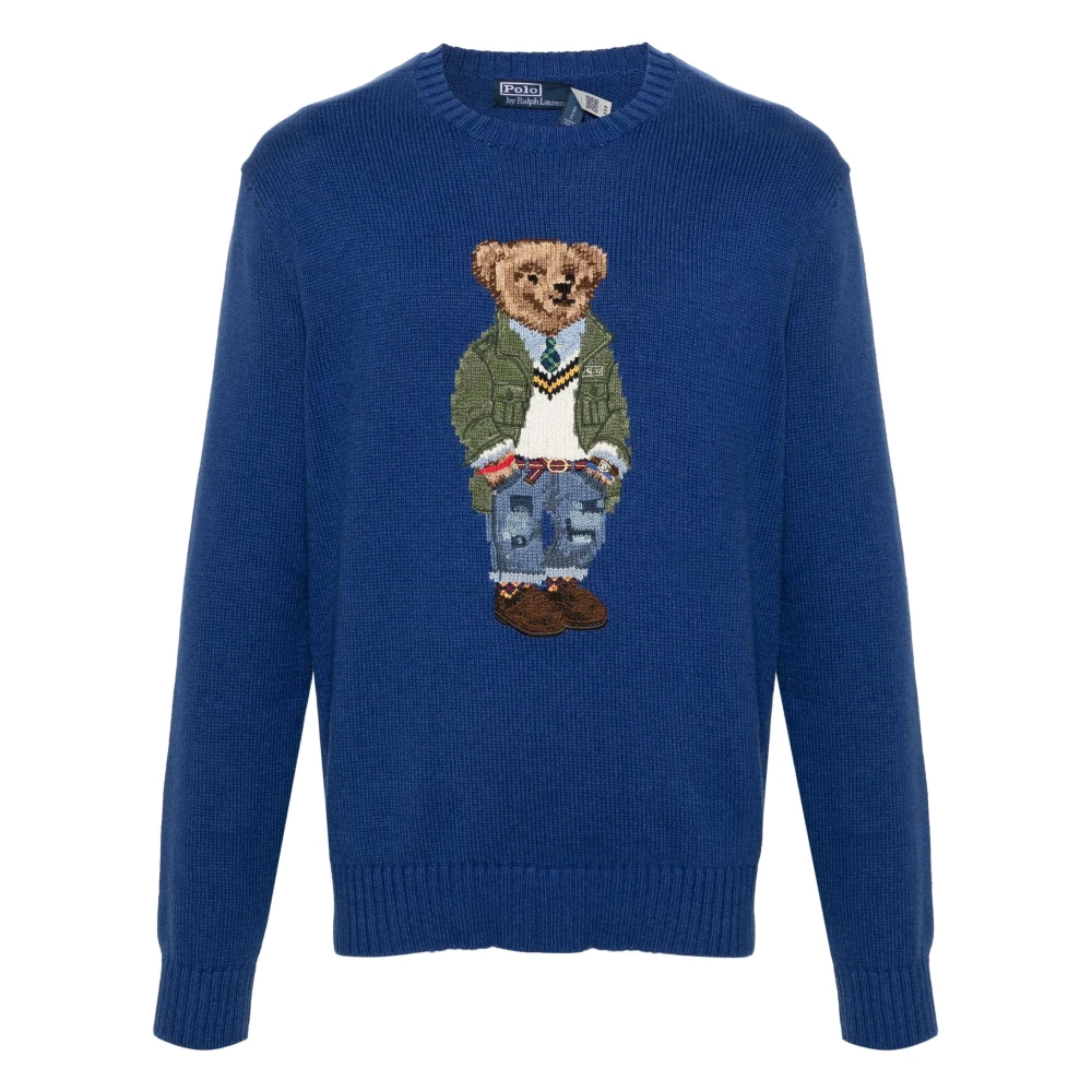 Polo Ralph Lauren Blauwe Casual Katoenen Longsleeve Pullover Blue Heren