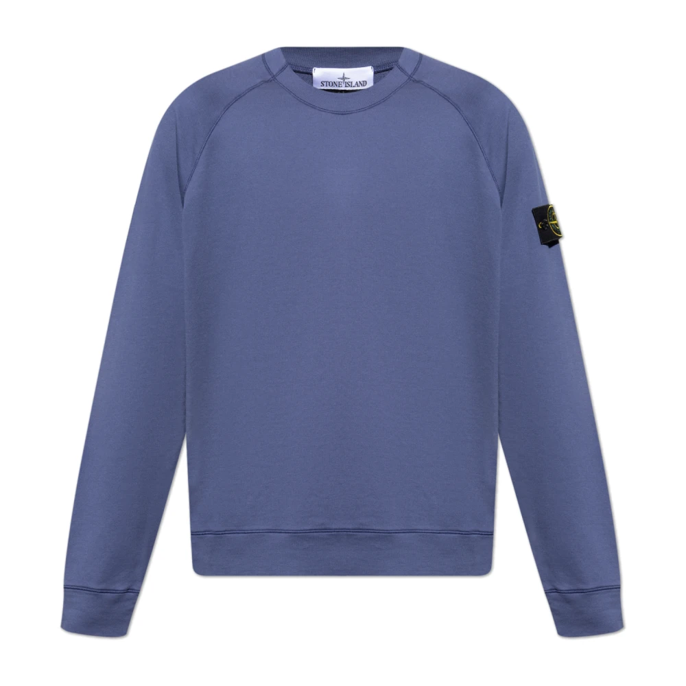 Stone Island Sweatshirt met logo Blue Heren