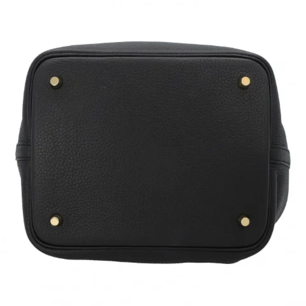 Hermès Vintage Pre-owned Leather handbags Black Dames