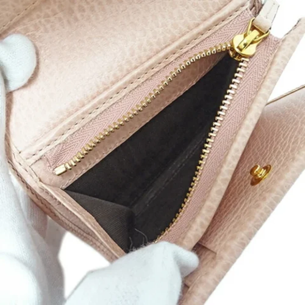 Gucci Vintage Pre-owned Leather wallets Pink Dames
