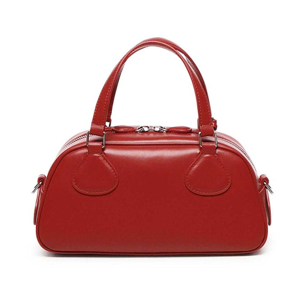 Courrèges Rode Bowlingtas met AC Logo Red Dames