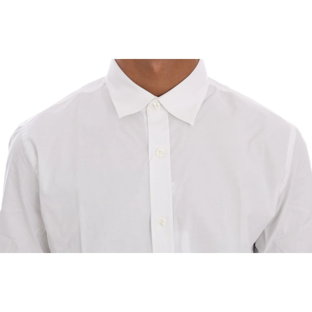 Moschino Elegant wit Slim-Fit katoenen overhemd White Heren
