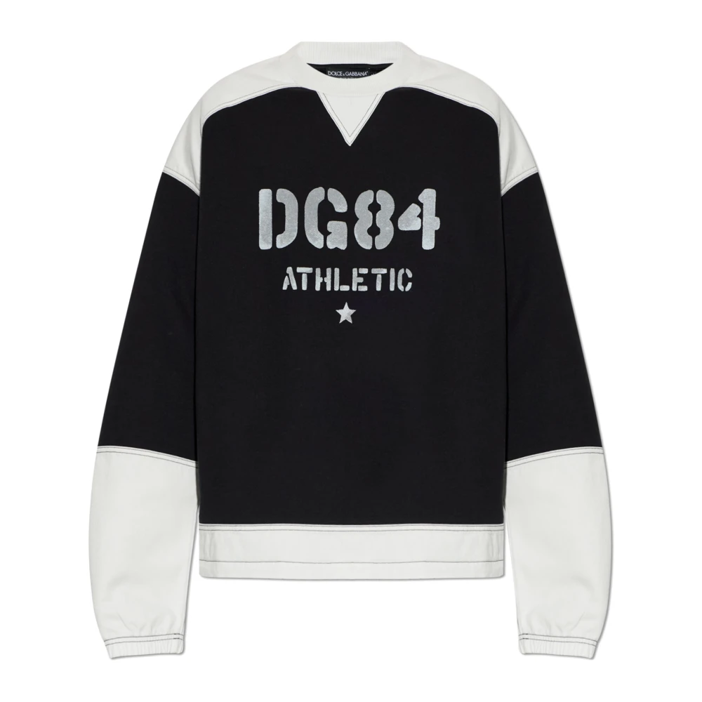 Dolce & Gabbana Men's Black Logo Sweatshirt - Sweatshirts - M - Sweatshirts & Hoodies
